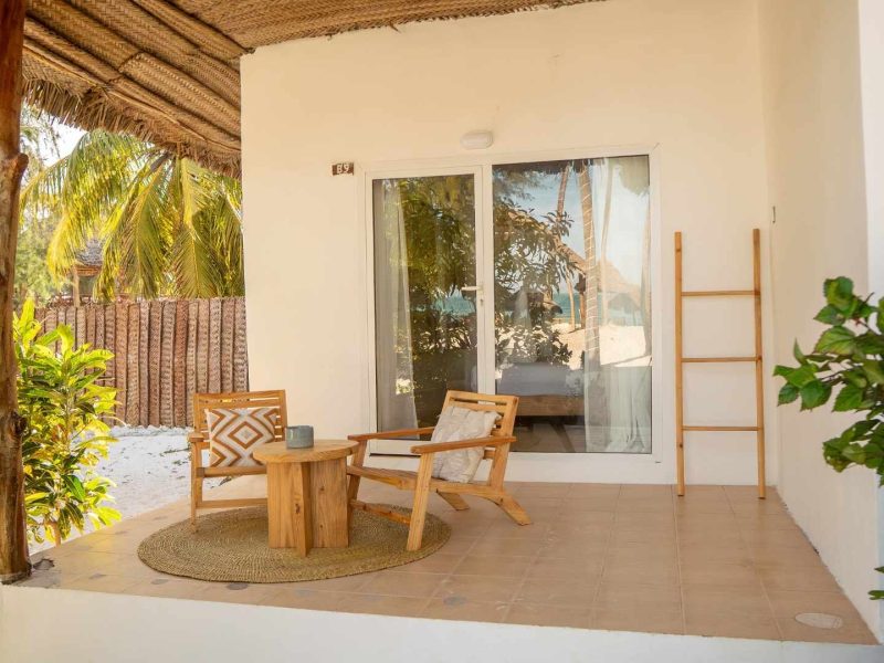 Habitación en la playa con vistas al mar - Estancia de lujo ecológico en Cristal Resort, Zanzíbar 9 beach-room-2026